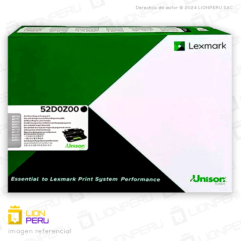 Unidad de imagen 52D0Z00 Lexmark 520Z Negro Original