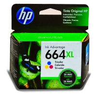 Tinta HP 664XL Tricolor F6V30AL Ink Advantage Cartucho