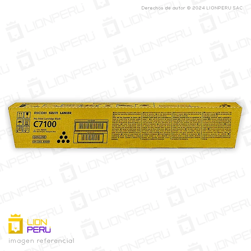 Toner Ricoh C7100, 828384 Original Cartucho Black