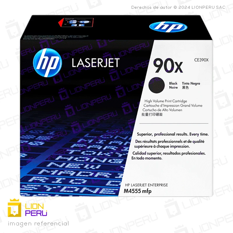 Toner HP 90X, CE390X Cartucho Original Negro