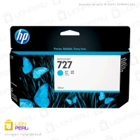 Tinta HP 727, B3P19A Cartucho Original Cyan