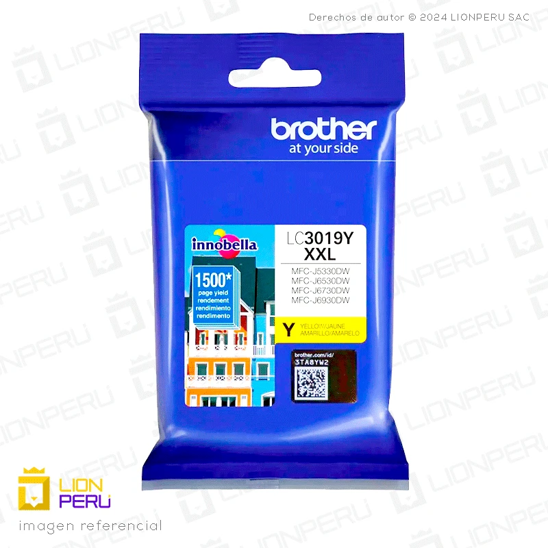 Tinta Brother LC3019Y Cartucho Original Amarillo