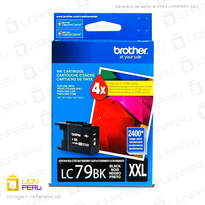 Tinta Brother LC79BK Cartucho Original Negro