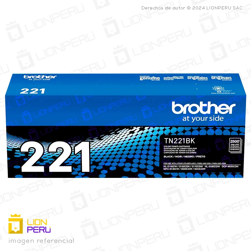 Toner Brother TN221BK Cartucho TN-221BK Black