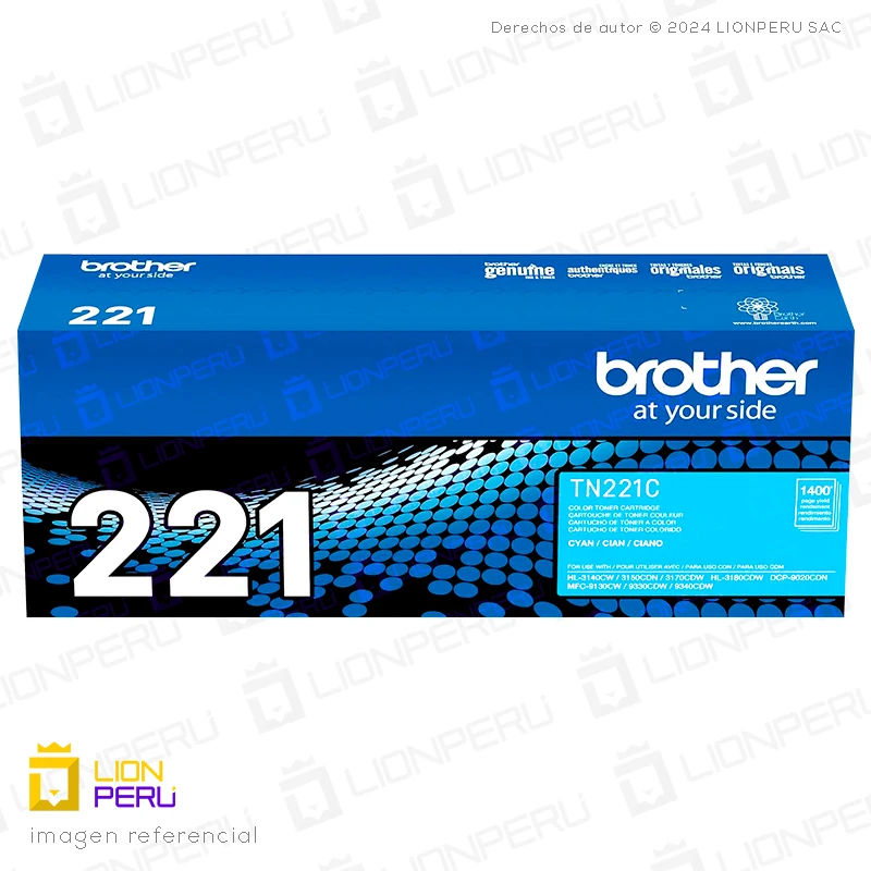 Toner Brother TN221C Cartucho TN-221C Cyan