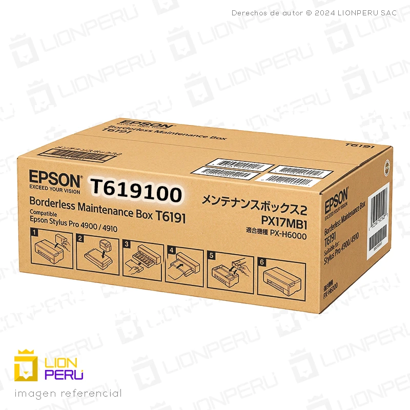 Caja de Mantenimiento T619100 Epson ink maintenance box