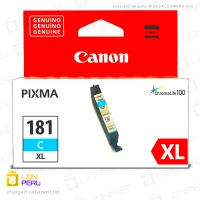 Tinta Canon CLI-181XL Cartucho Original Cyan