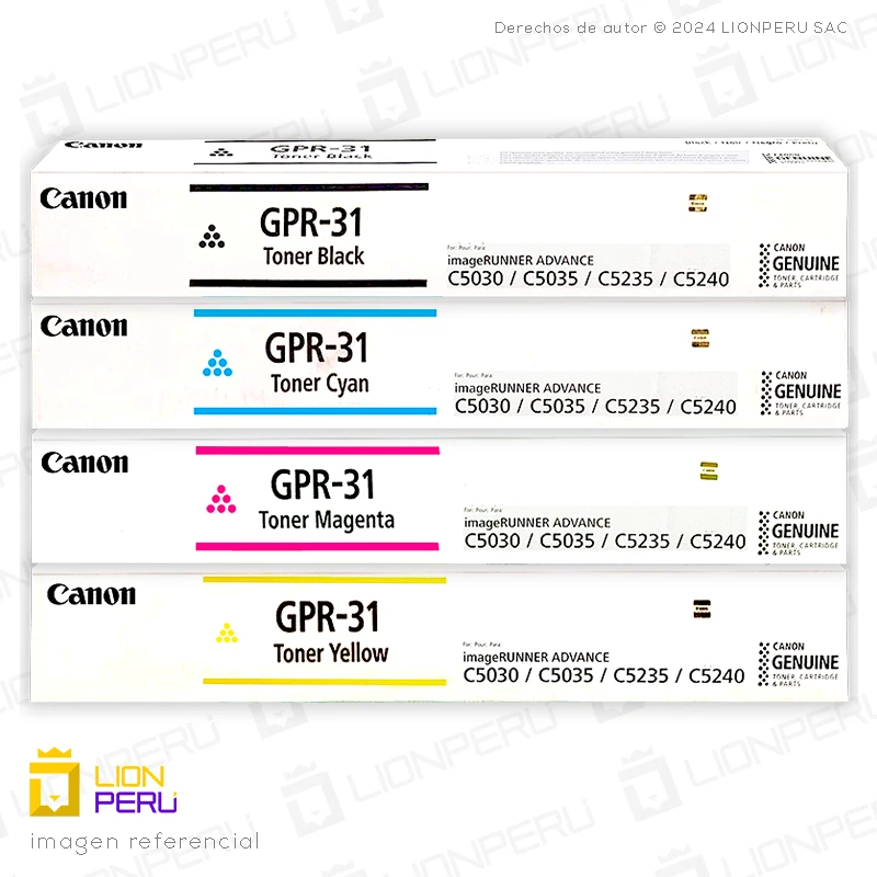 Toner Canon GPR 31, GPR-31 Cartucho Original Pack