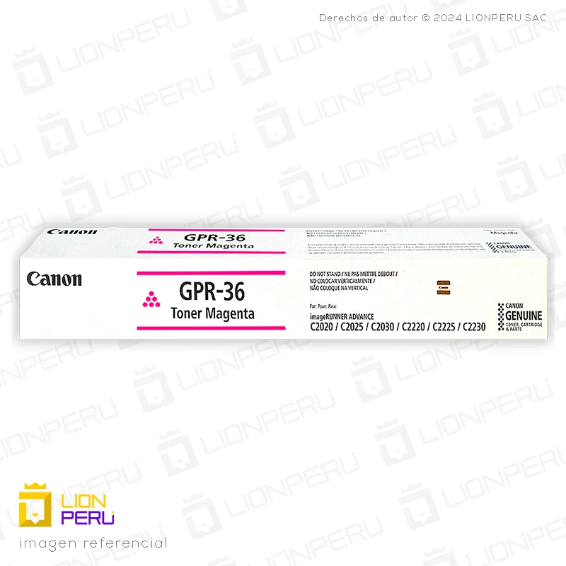 Toner Canon GPR 36, GPR-36 Cartucho Original Magenta