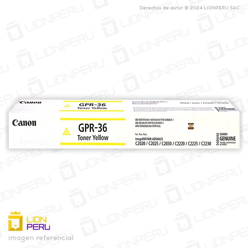 Toner Canon GPR 36, GPR-36 Cartucho Original Yellow