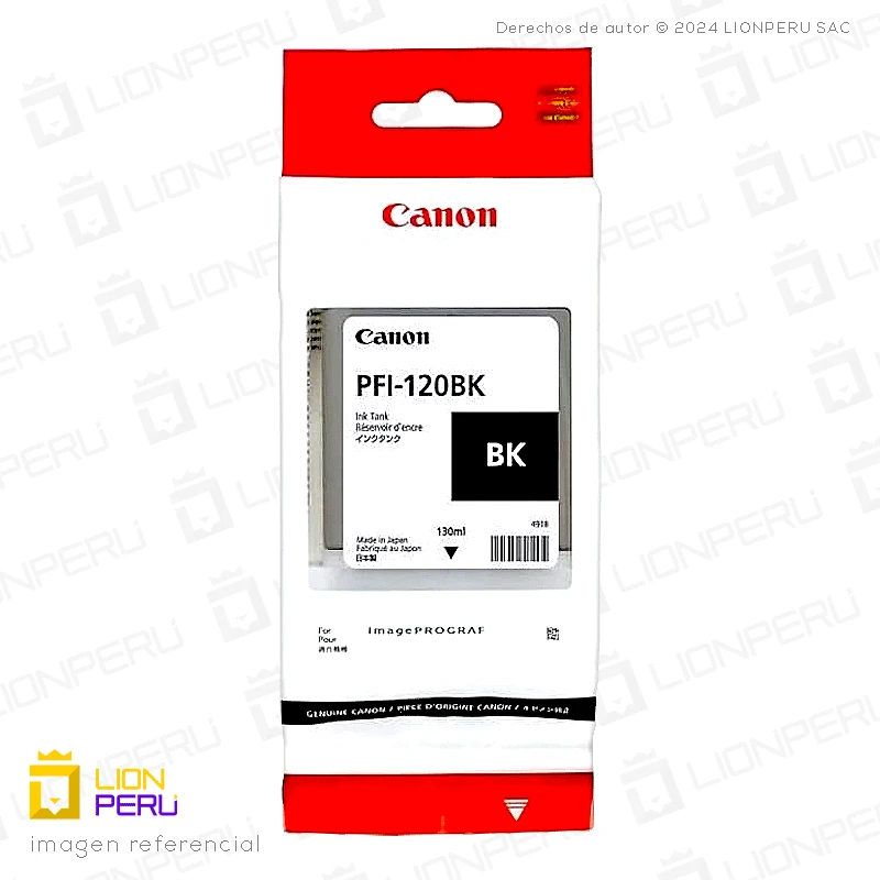 Canon PFI-120BK Cartucho de Tinta Negro Original