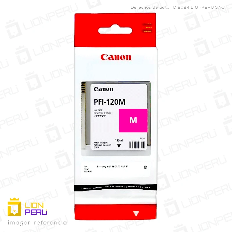 Canon PFI-120M Cartucho de Tinta Magenta Original