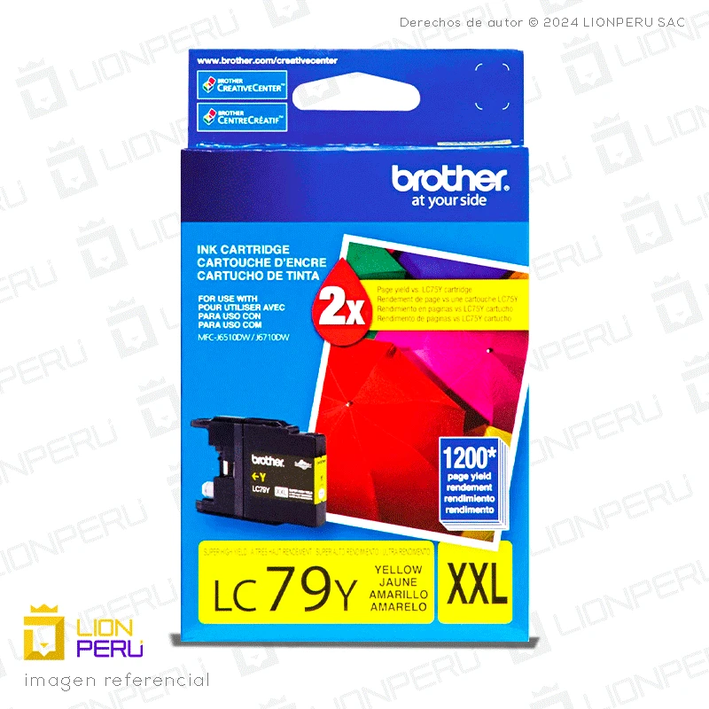 Tinta Brother LC79Y Cartucho Original Amarillo