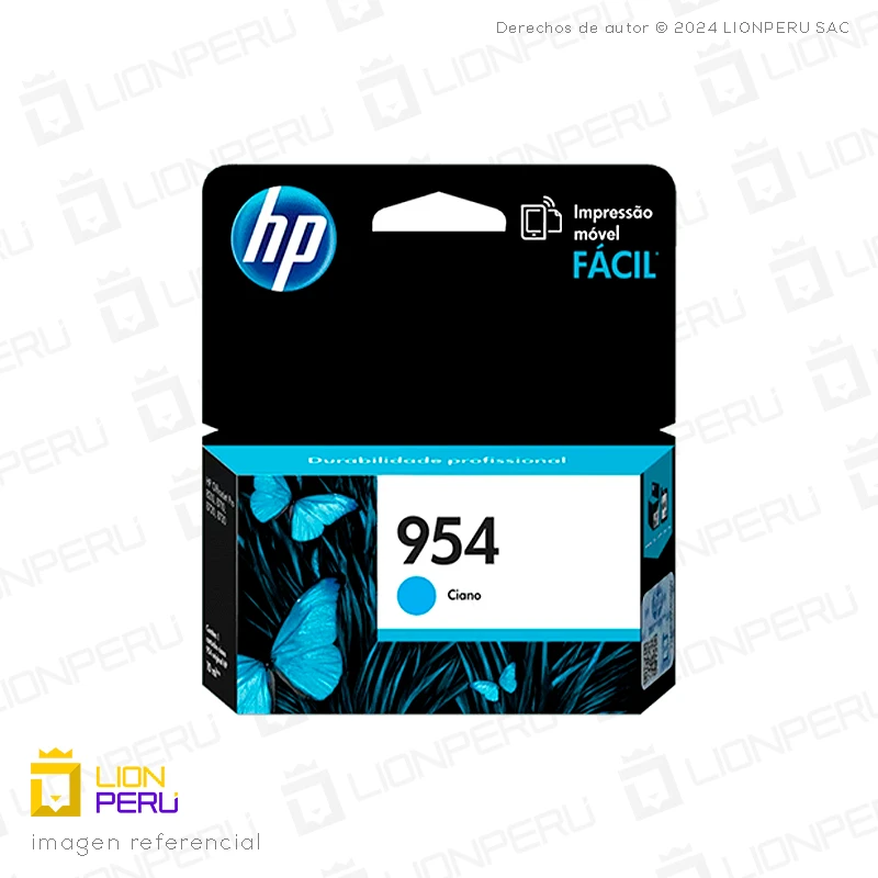 Tinta HP 954, L0S50AL Cartucho Original Cyan