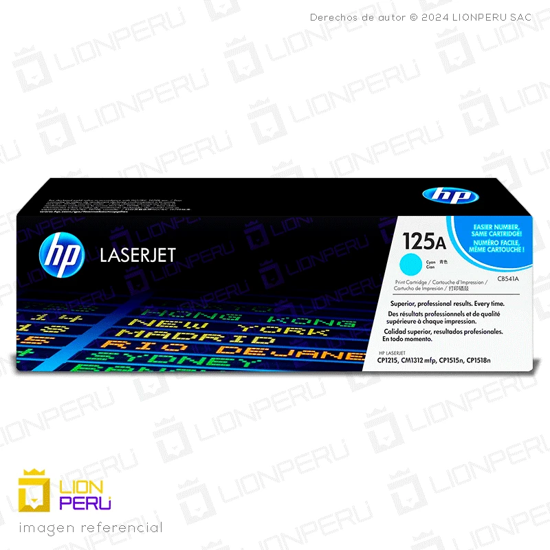 Toner HP 125A, CB541A Cartucho Original Cyan