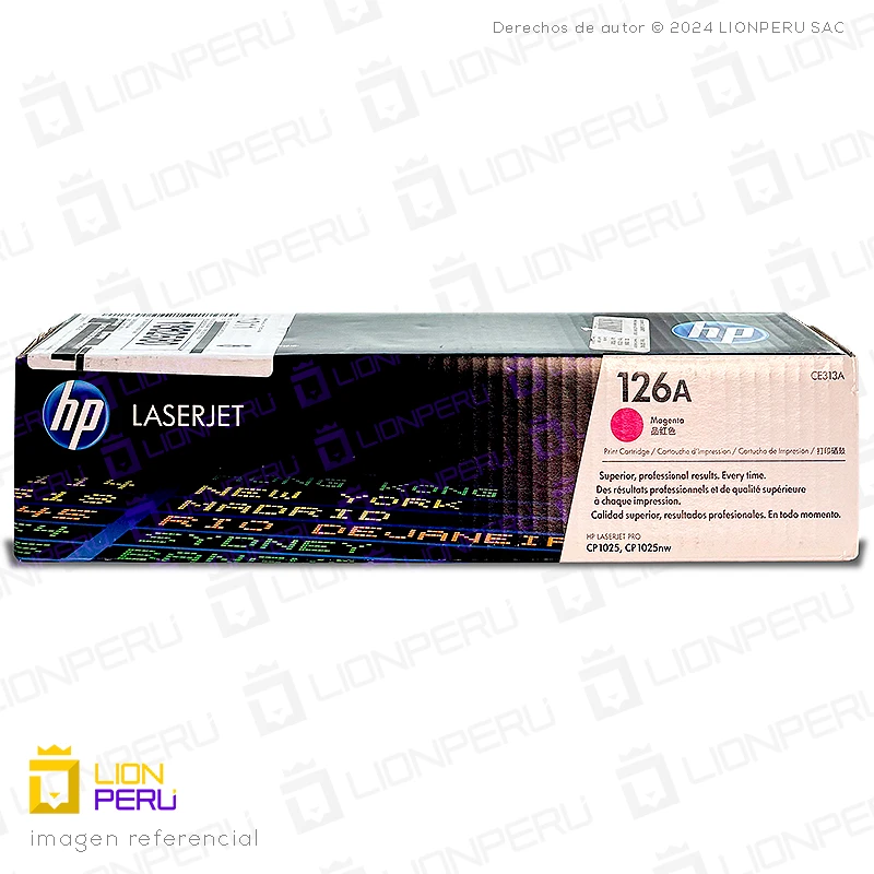 Toner HP 126A, CE313A Cartucho Original Magenta