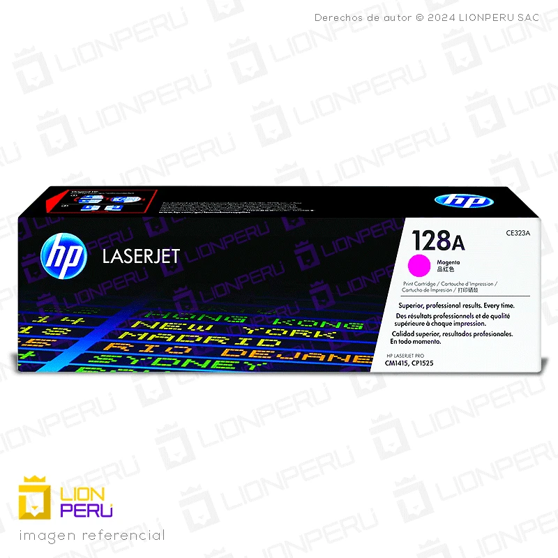 Toner HP 128A, CE323A Cartucho Original Magenta