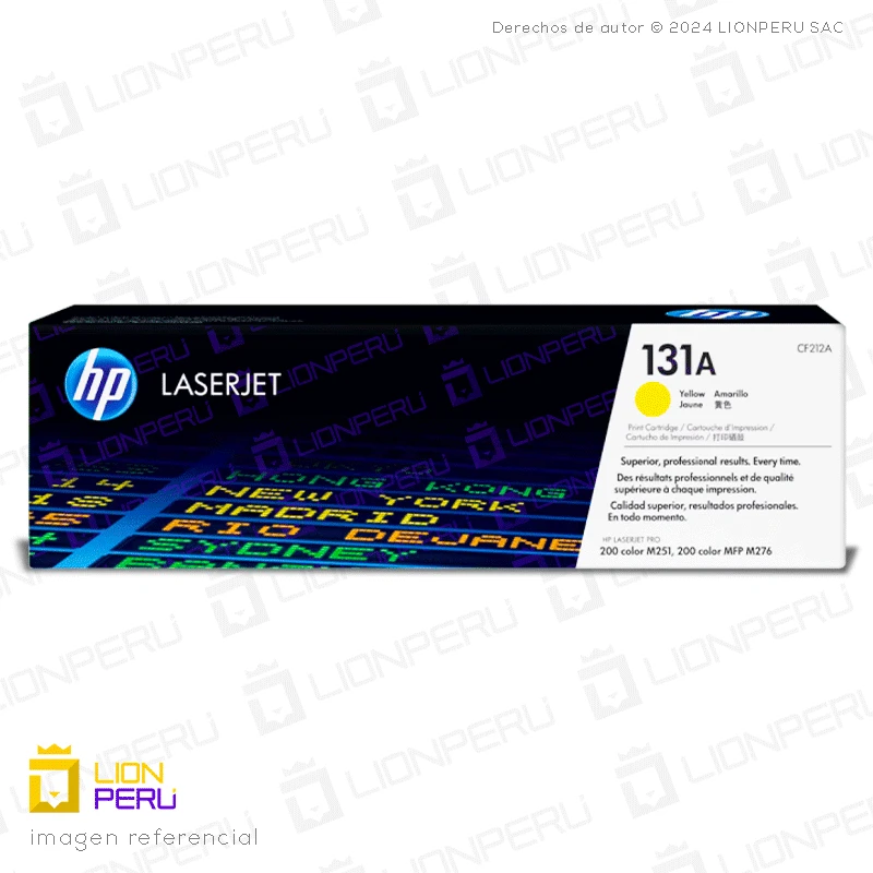 Toner HP 131A, CF212A Cartucho Original Yellow