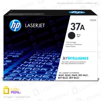 Toner HP 37A, CF237A Cartucho Original Negro