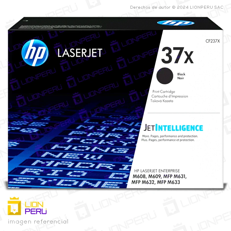 Toner HP 37X, CF237X Cartucho Original Negro