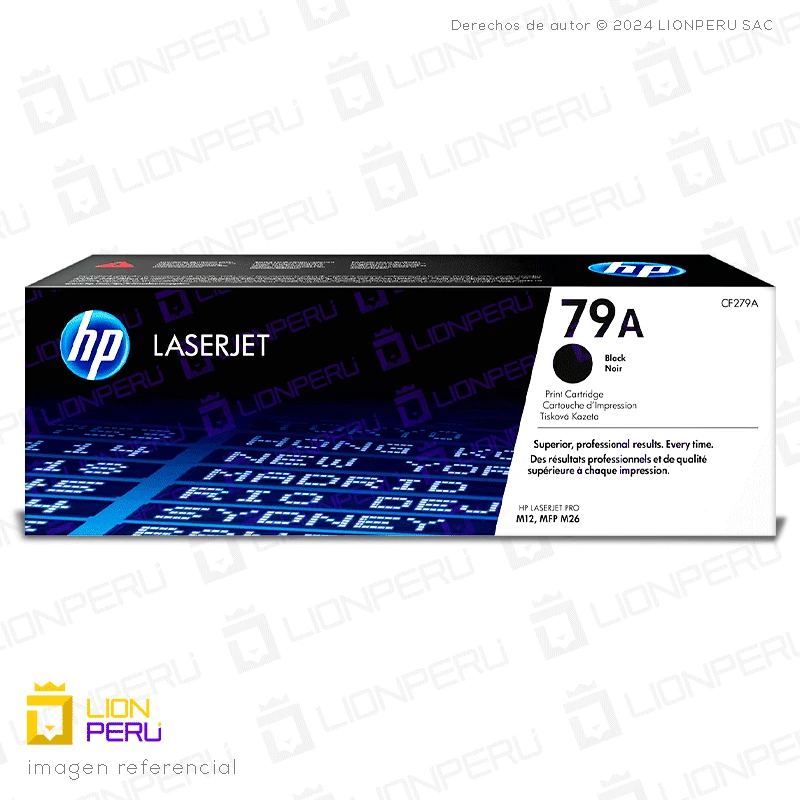 Toner HP 79A, CF279A Cartucho Original Negro