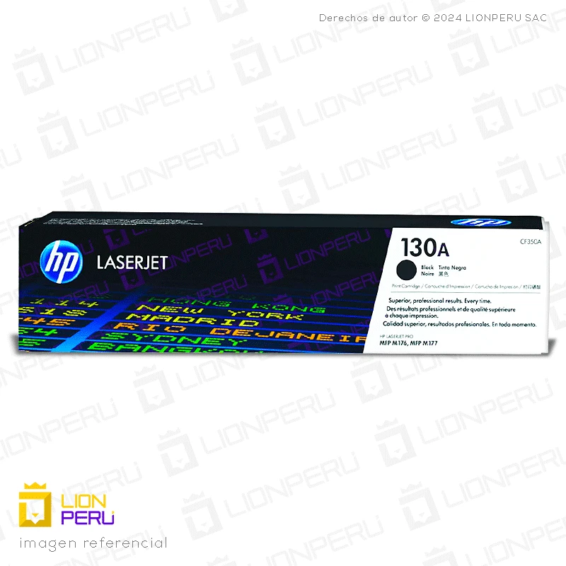 Toner HP 130A, CF350A Cartucho Original Negro