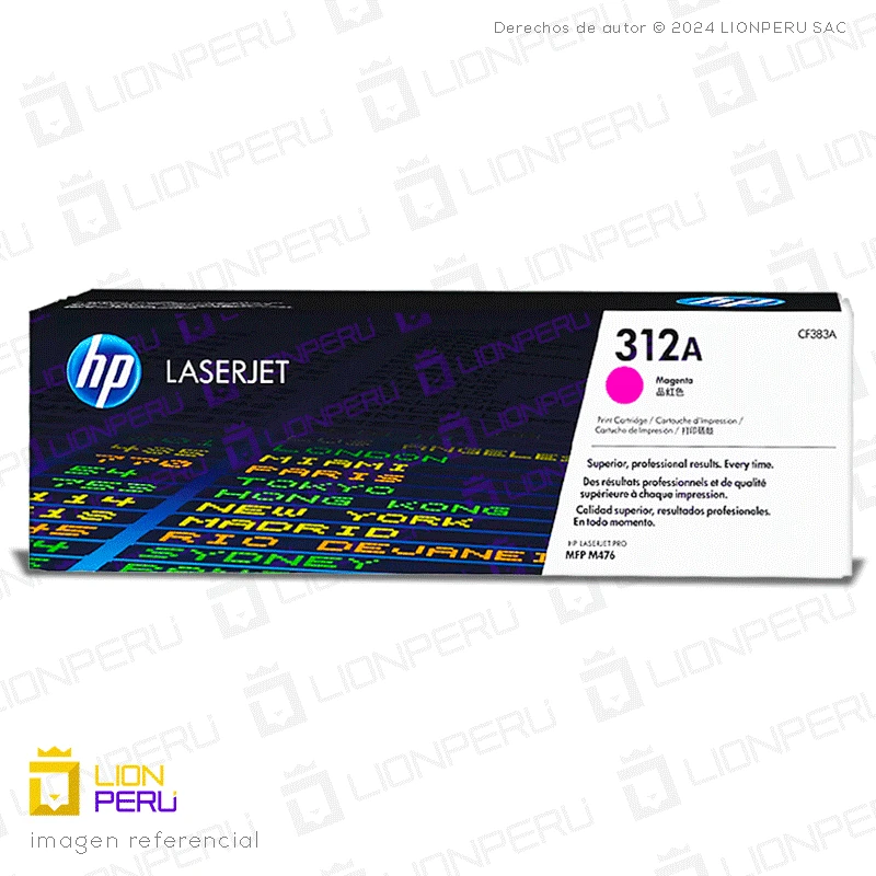 Toner HP 312A, CF383A Cartucho Original Magenta