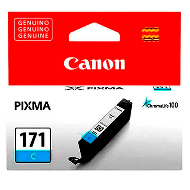 Tinta Canon CLI-171 Cartucho Original Cyan