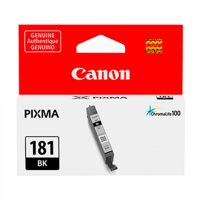 Tinta Canon CLI-181 Black 181 Cartucho Original