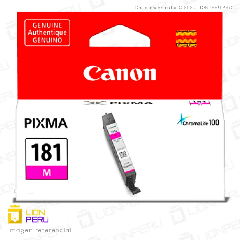 Tinta Canon CLI-181 Cartucho Original Magenta