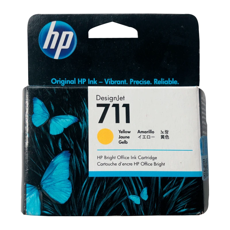 Tinta HP 711 Yellow CZ132A Cartucho Original
