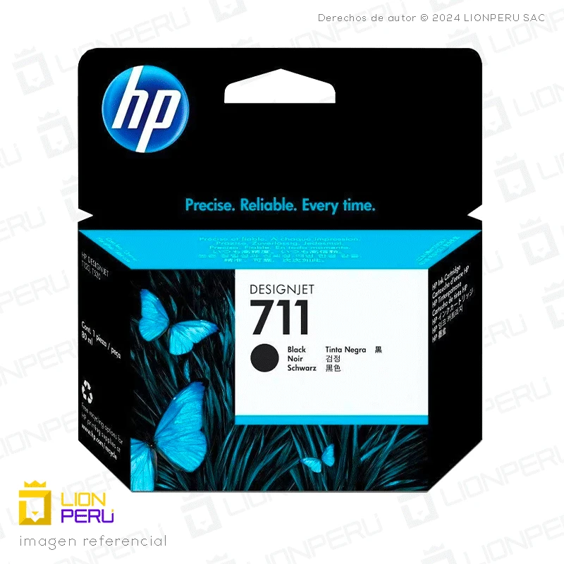 Tinta HP 711, CZ133A Cartucho Original Black