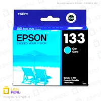 Tinta Epson T133220, T1332 Cartucho Original Cyan