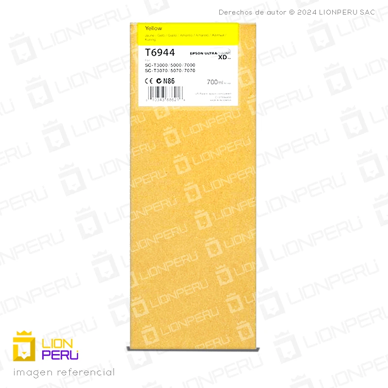 Tinta Epson T694400, T6944 Cartucho Original Amarillo