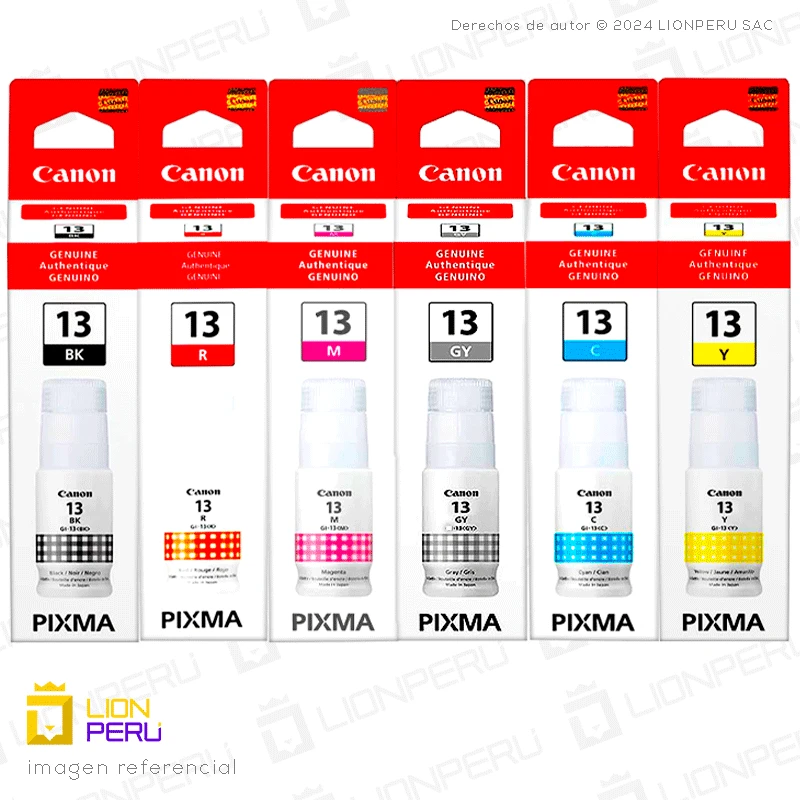 Tinta Canon 13 Botella Original Pack Completo