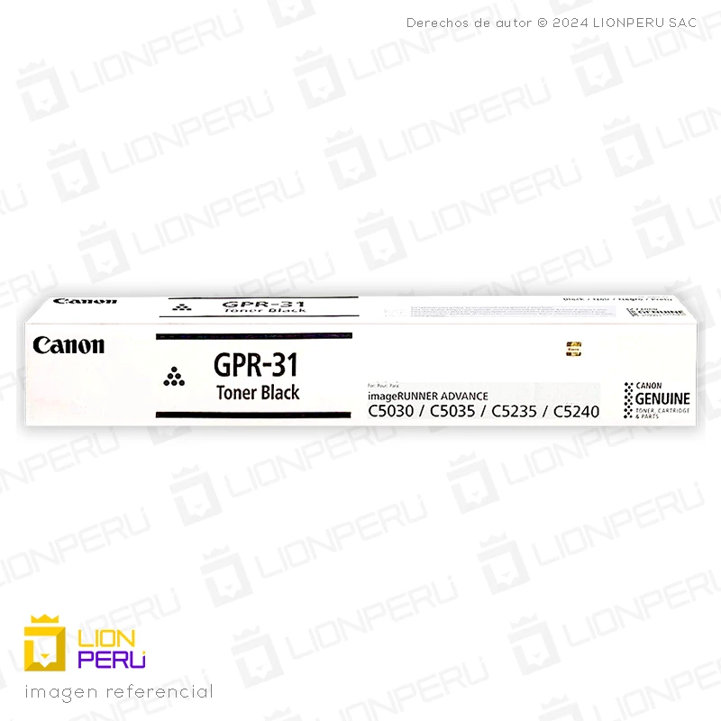 Toner Canon GPR 31, GPR-31 Cartucho Original Black