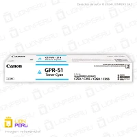 Toner Canon GPR 51, GPR-51 Cartucho Original Cyan