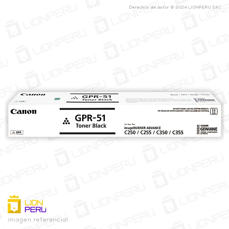 Toner Canon GPR 51, GPR-51 Cartucho Original Black