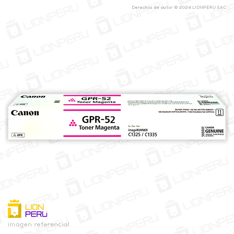 Toner Canon GPR 52, GPR-52 Cartucho Original Magenta