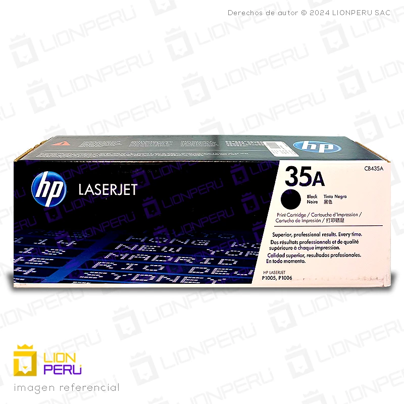 Toner HP 35A, CB435A Cartucho Original Negro