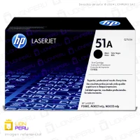 Toner HP 51A, Q7551A Cartucho Original Negro