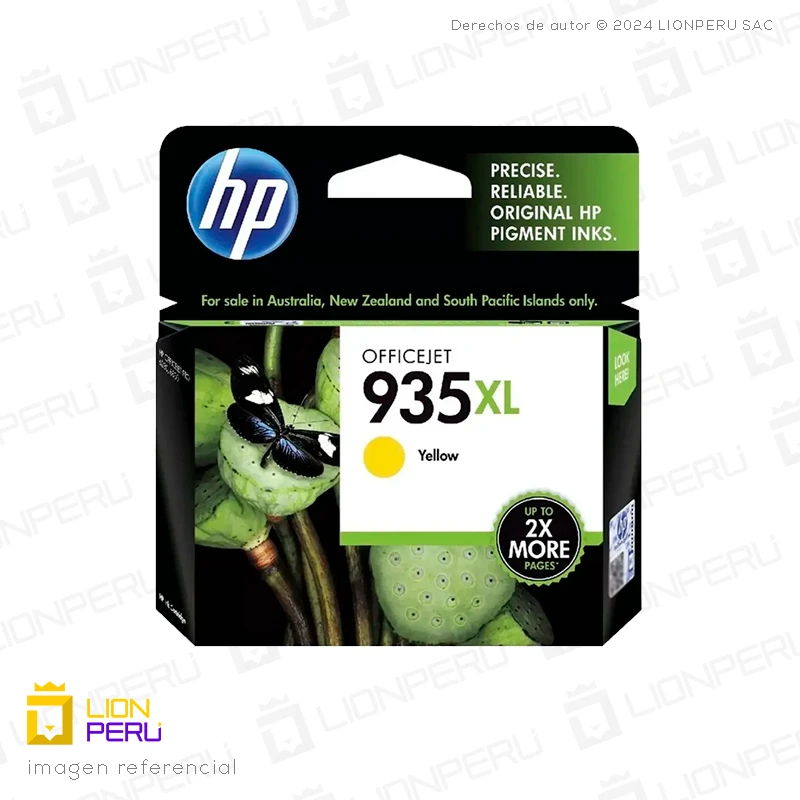 Tinta HP 935XL, C2P26AL Cartucho Amarillo 825 Páginas