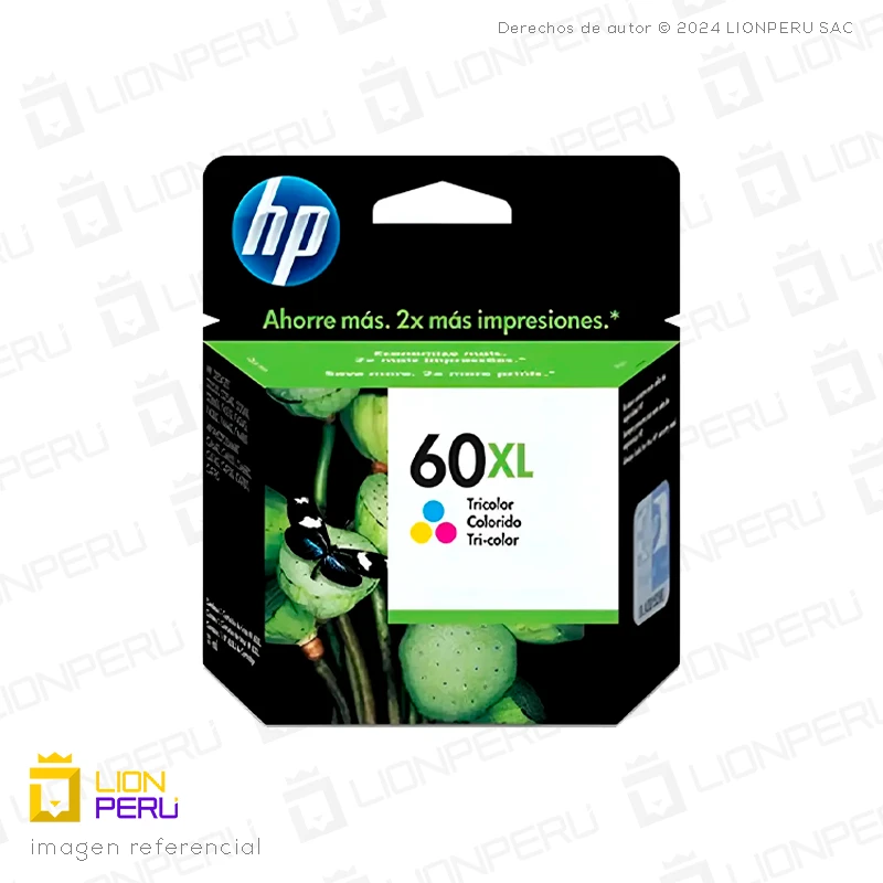 Tinta HP 60XL, CC644WL Cartucho Tricolor Original