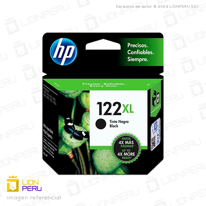 Tinta HP 122XL, CH563HL Cartucho Negro Original