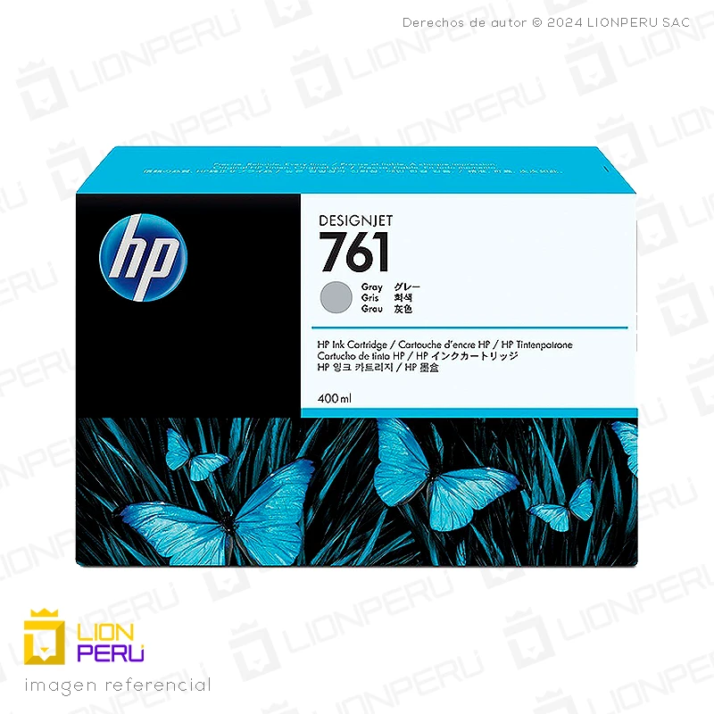 Tinta HP 761, CM995A Cartucho Gray 400ml