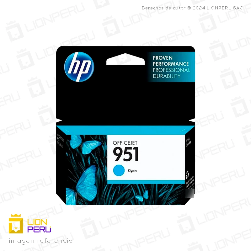 Tinta HP 951, CN050AL Cartucho Cian 700 Páginas