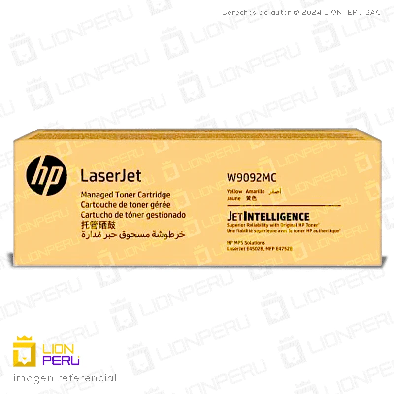 Toner HP W9092MC Cartucho Original Yellow