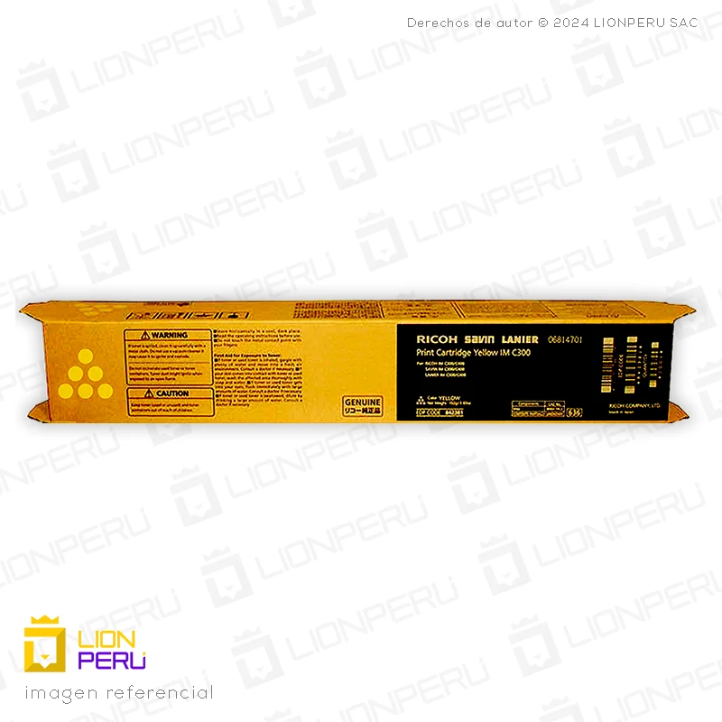 Toner Ricoh 842381, IM C300 Cartucho Original Yellow