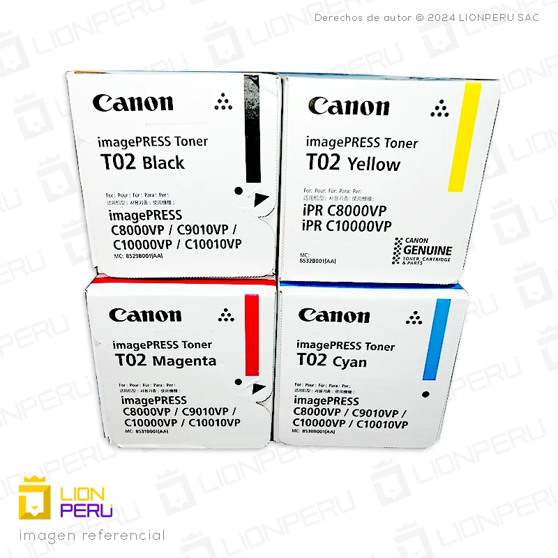 Toner Canon T02 Cartucho Original Pack Kit