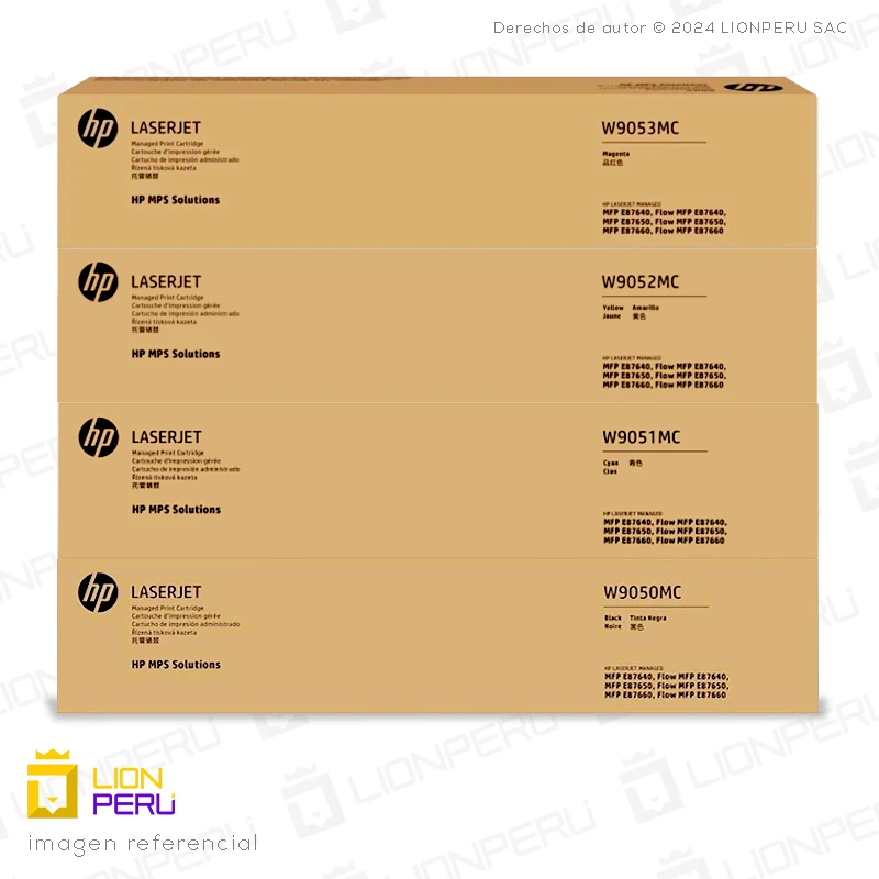 Toner HP W9050,51,52,53MC Pack Completo Original